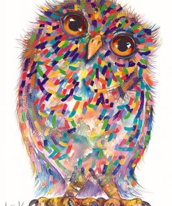 solo owl textured print